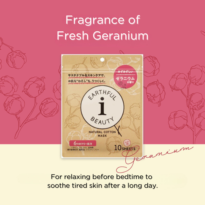 Earthful Beauty i Sheet Mask Geranium Scent - 10 Sheet