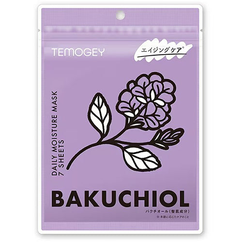 TEMOGEY Daily Moisture Sheet Mask Bakuchiol- 7 Pieces