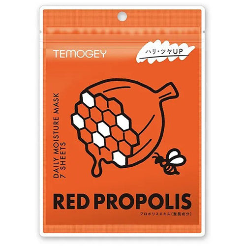 TEMOGEY Daily Moisture Sheet Mask Red Propolis - 7 Pieces