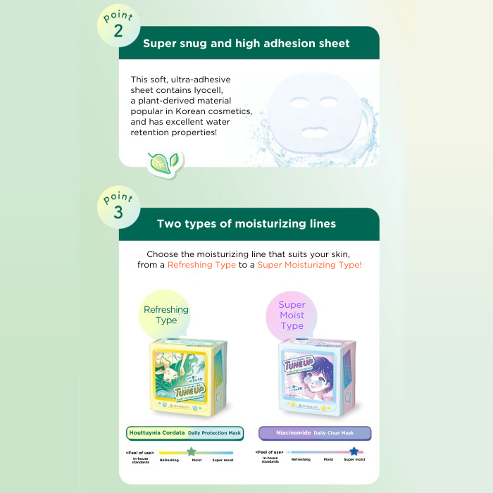 TUNEUP Dokudami Daily Protection Sheet Mask - 36 Pieces