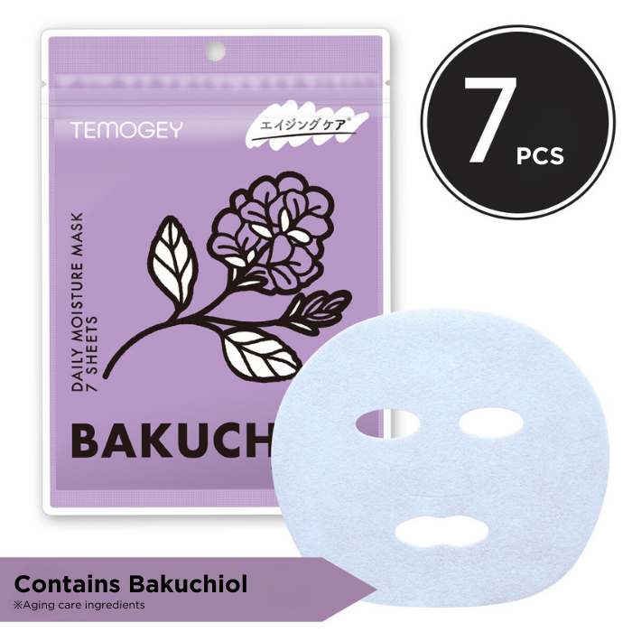 TEMOGEY Daily Moisture Sheet Mask Bakuchiol- 7 Pieces