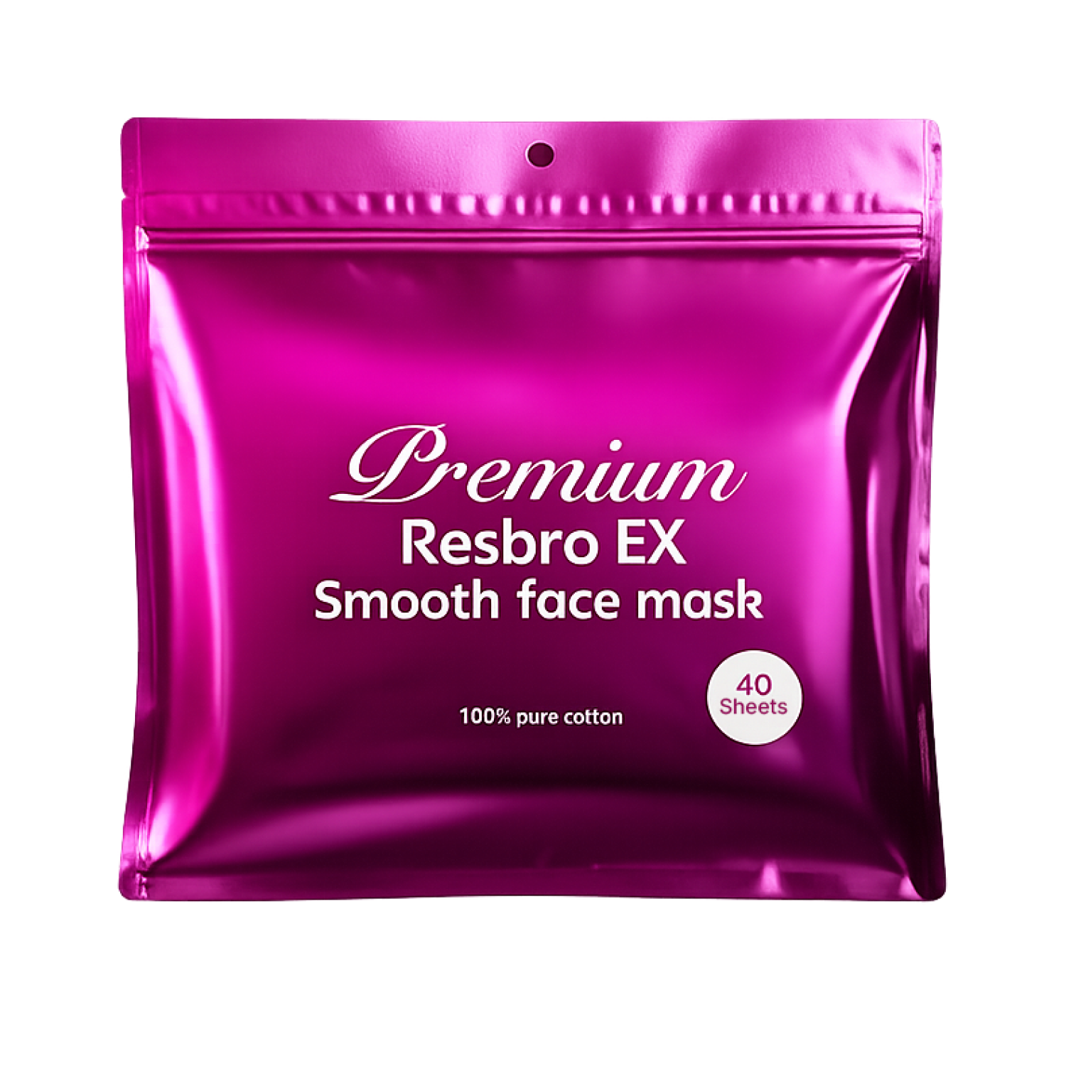Resbro EX Smooth Sheet Mask - 40 sheets